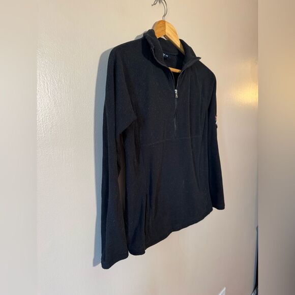 Black Chaps Sport 1/2 Zip Fleece Jacket Size S EUC - Picture 3 of 6